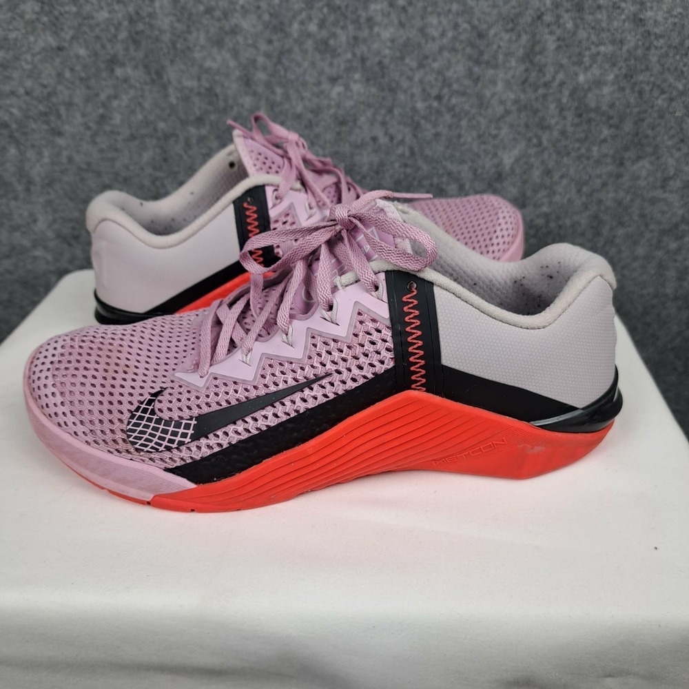 Nike Metcon 6 Beyond Pink Flash Crimson Low Gym Shoes AT3160-660 Women Size 10